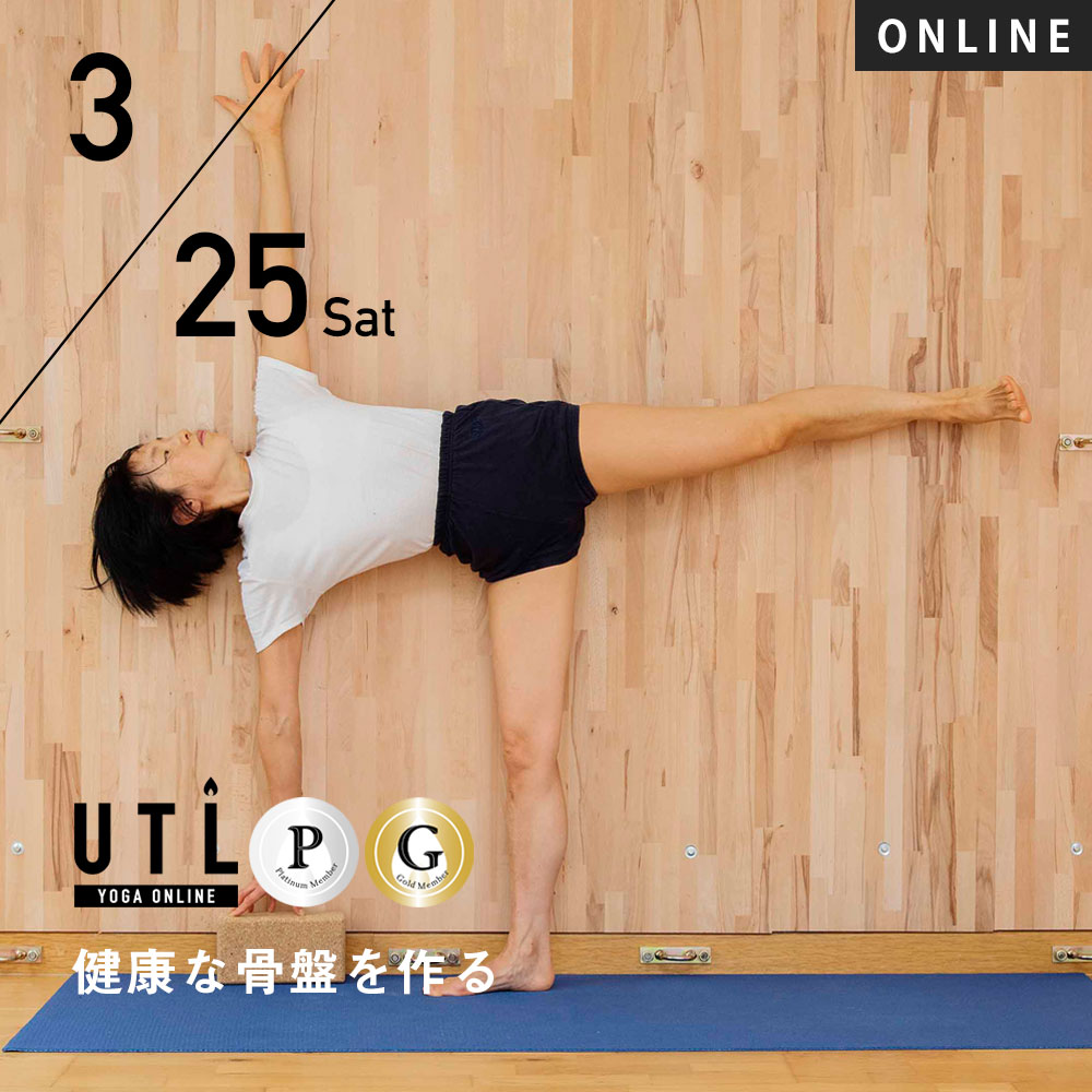 開催終了】2023/3/25(土)KAZU／アイアンガーヨガ オンライン